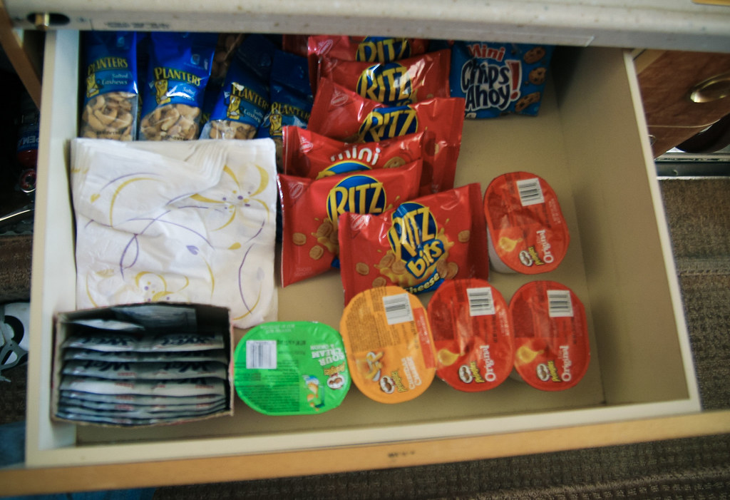 Snack area of the jet